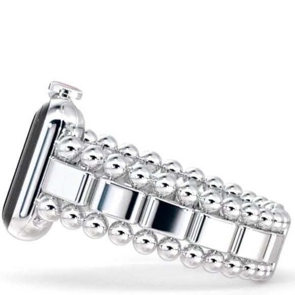 Lagos Smart Caviar Sterling Silver 38mm 40mm Apple Watch Bracelet - Picture 1 of 11